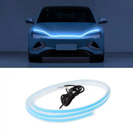 Universal Flexible Car LED Hood Strip Light (White) | Waterproof & Stylish | NISHU Superstores