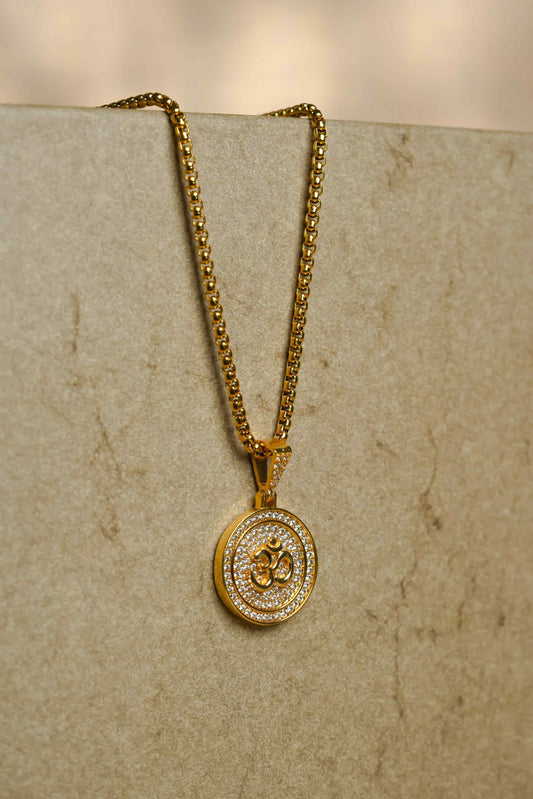 Om Symbol Pendant with Chain – Spiritual & Stylish Jewelry | NISHU Superstores