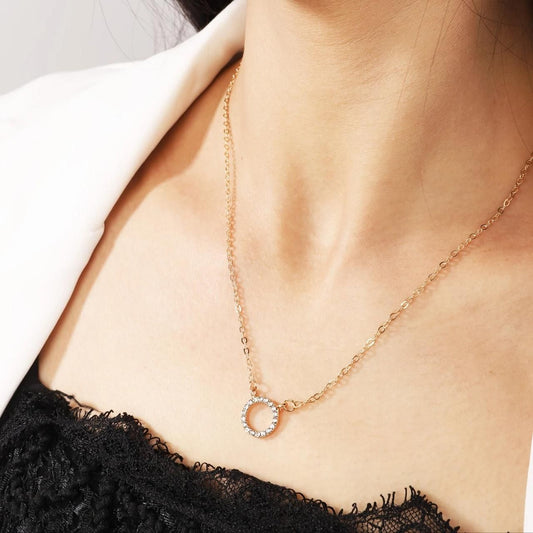 Women’s Stone Pendant with Chain – Micro Plated | NISHU Superstores