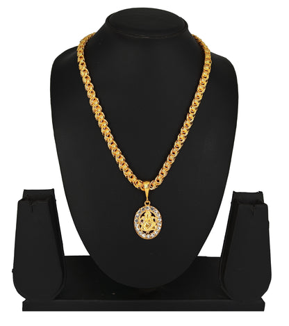 Luxurious Men’s Gold Plated Pendant with Chain – Vol 6 | NISHU Superstores