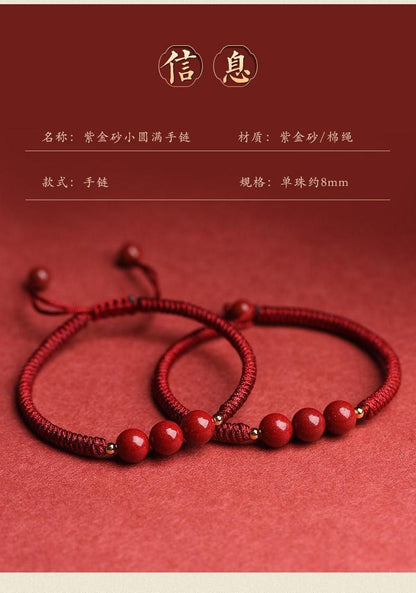 Hand-Woven Cinnabar Beads Bracelet – Traditional Small Beads Design | NISHU Superstores