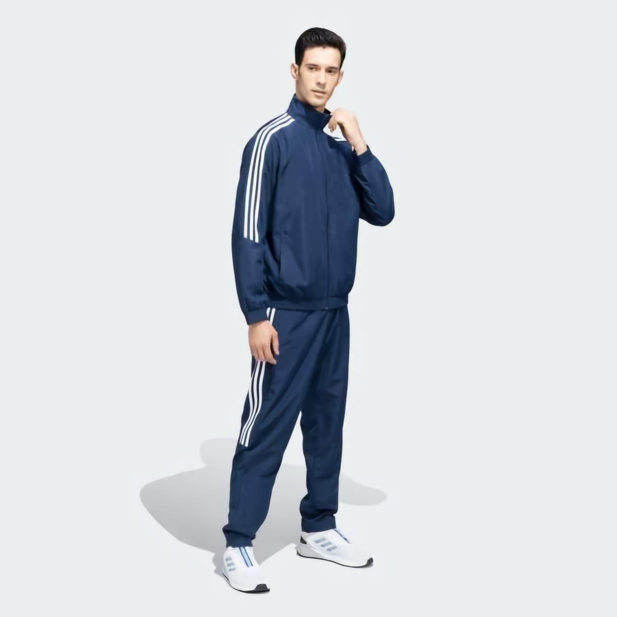 Men’s Side Stripe 4-Way Polyester Track Suit – Stylish Sportswear & Activewear | NISHU Superstores