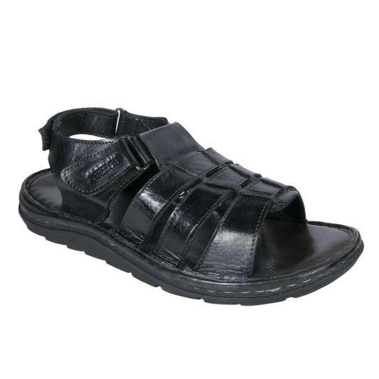 AM PM Men’s Daily Wear Leather Sandals – Comfort & Style Combined | NISHU Superstores