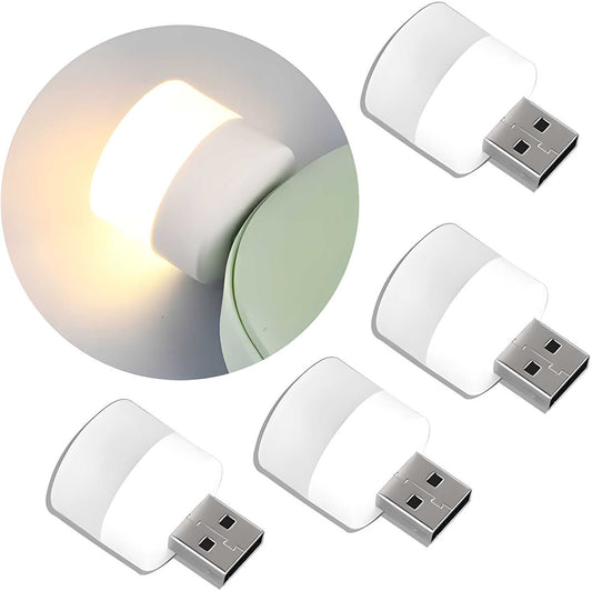 USB LED Night Light Plug-in (White) – Buy 1 Get 2 Free | Soft Glow for Home | NISHU Superstores
