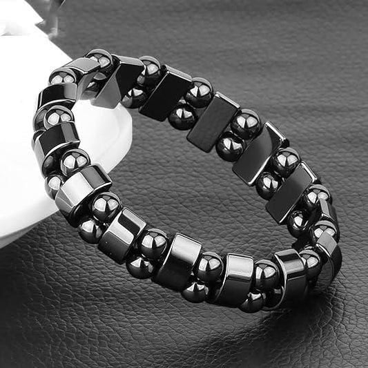 Magnetic Sugar Control Bracelet – Unisex Black Stone Therapy | NISHU Superstores