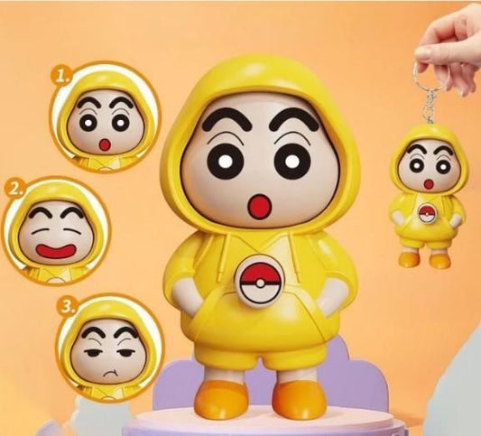 Shin Chan Face Changing Keychain – Cute Cartoon Key Ring Toy | NISHU Superstores