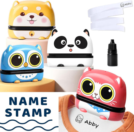 Cute Animal Design Name Stamp Kit – Personalized Kids Clothing & School Supplies | NISHU Superstores