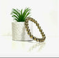 Golden Pyrite 8mm Natural Stone Bracelet for Men & Women | NISHU Superstores