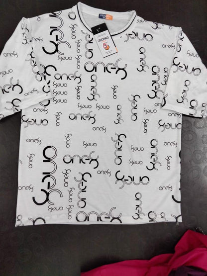 Polyester Printed Half Sleeves Men’s Round Neck T-Shirt – Quick-Dry & Stylish | NISHU Superstores