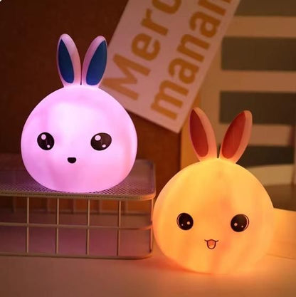 Silicone Bunny Touch Lamp – Cute Open Eye Night Light for Kids & Bedroom | NISHU Superstores