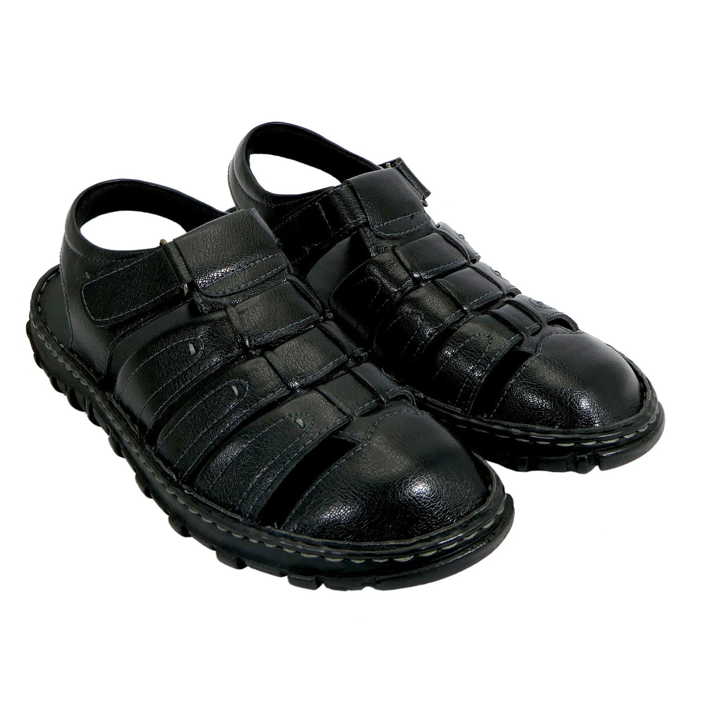 AM PM Men’s Daily Wear Leather Sandals – Comfort & Style Combined | NISHU Superstores