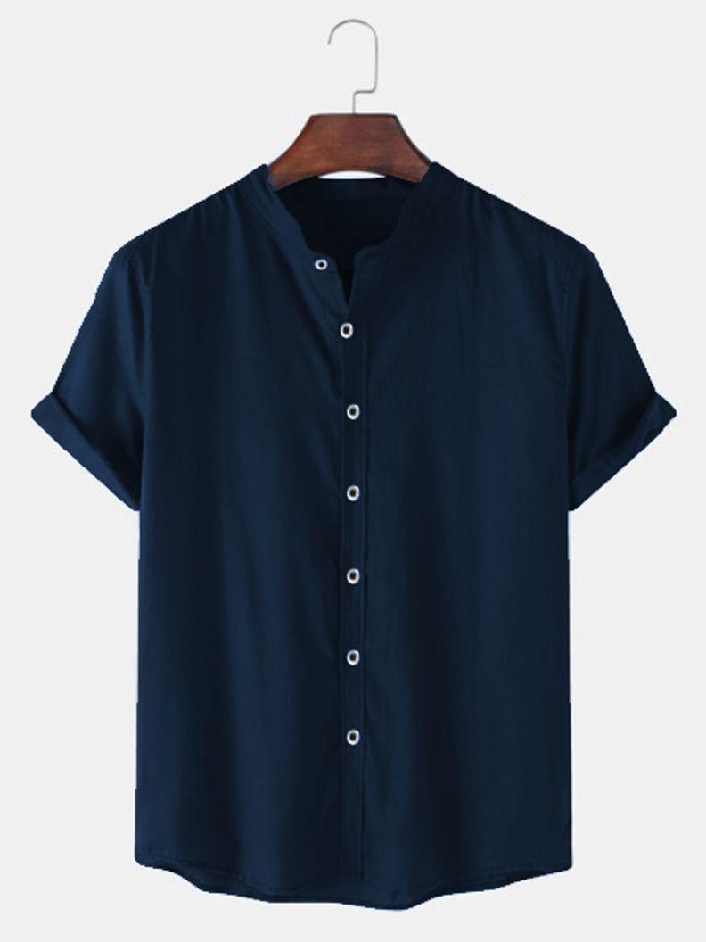 TRYTHIS Cotton Solid Half Sleeves Polo Neck Men’s Shirt – Comfortable Casual Wear | NISHU Superstores