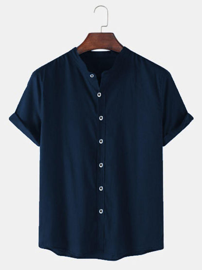TRYTHIS Cotton Solid Half Sleeves Polo Neck Men’s Shirt – Comfortable Casual Wear | NISHU Superstores