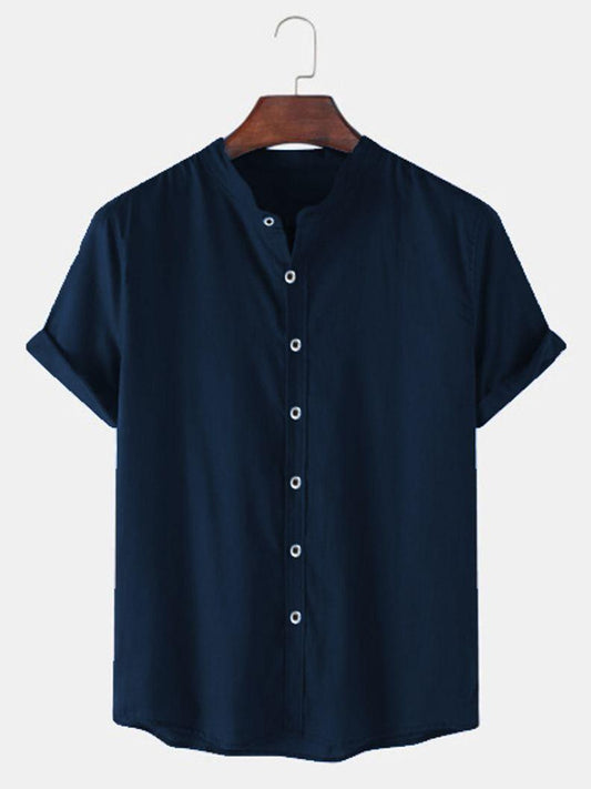 TRYTHIS Cotton Solid Half Sleeves Polo Neck Men’s Shirt – Comfortable Casual Wear | NISHU Superstores