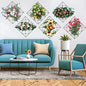 Flower Grid Wall Art Sticker – Floral Office & Home Decor Decal | NISHU Superstores