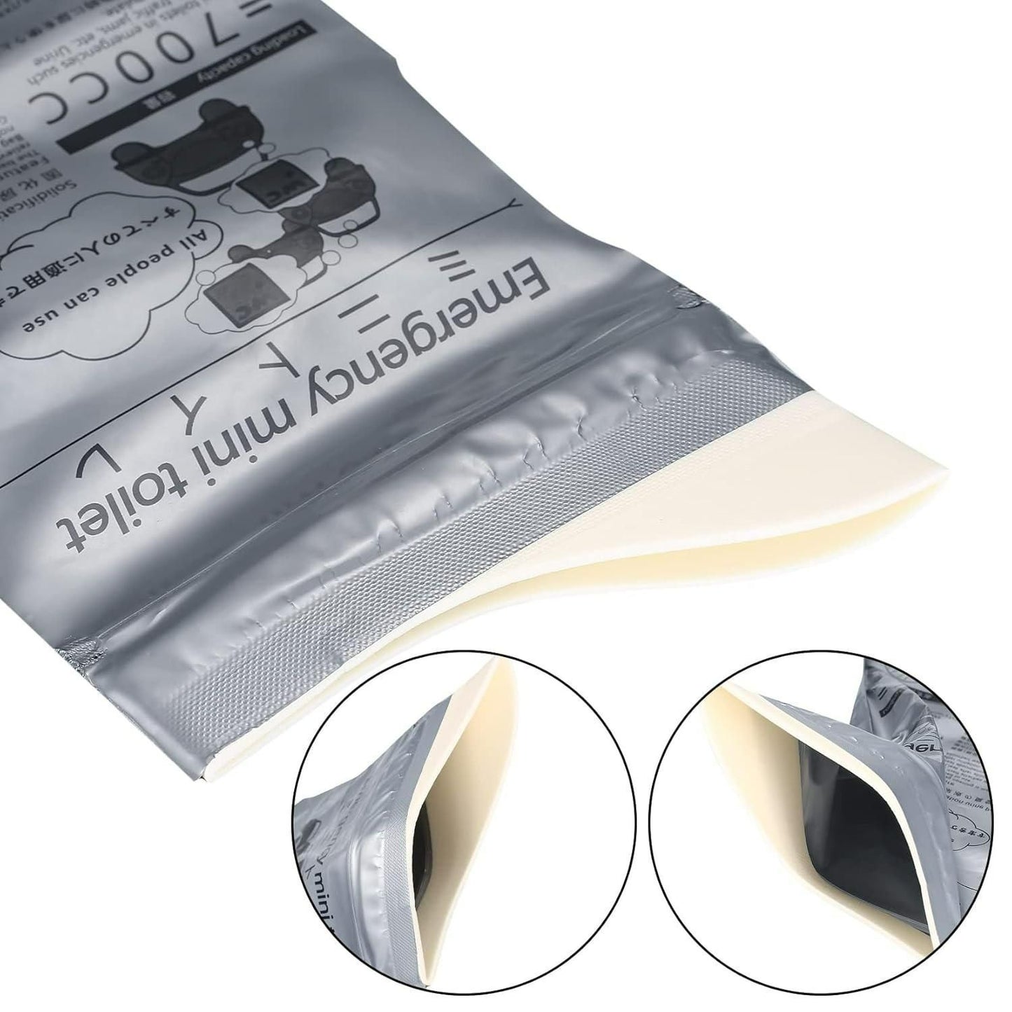 Emergency Mini Toilet-Urine Bag (Pack of 4) | Portable Leak-Proof Travel Pee Bag | NISHU Superstores