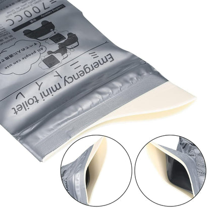 Emergency Mini Toilet-Urine Bag (Pack of 4) | Portable Leak-Proof Travel Pee Bag | NISHU Superstores