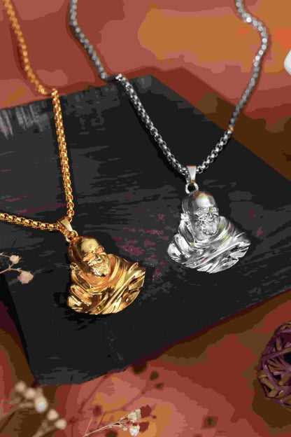 Sterling Gold Plated Neem Karoli Baba Pendant for Men – Spiritual & Elegant | NISHU Superstores