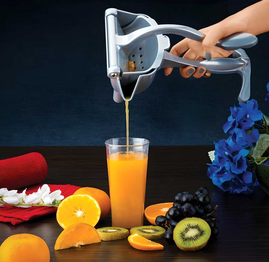 Manual Fruit Press Aluminum Juicer – Handheld Squeezer for Lemon, Orange & More | NISHU Superstores