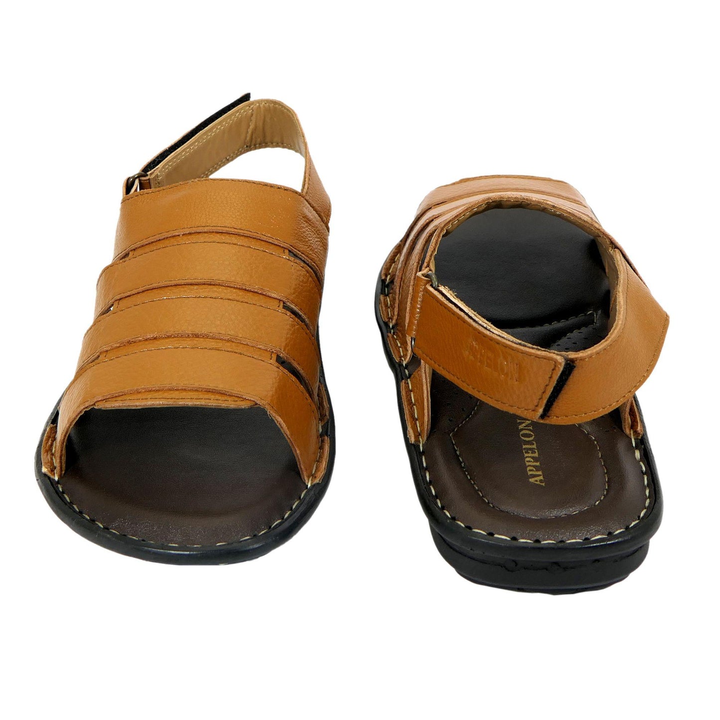 AM PM Men’s Daily Wear Leather Sandals – Comfort & Style Combined | NISHU Superstores