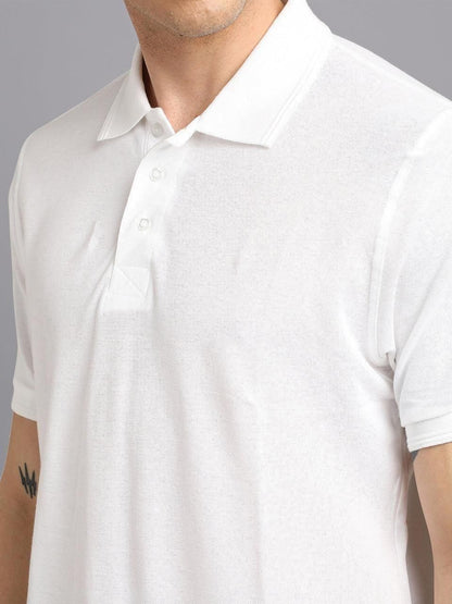 Matte Solid Half Sleeves Men’s Polo T-Shirt – Classic Casual Wear | NISHU Superstores