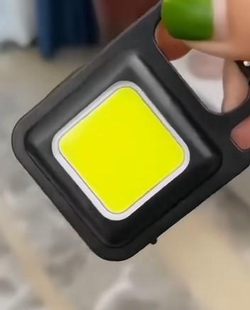 Mini LED COB Flashlight Keychain with Zoomable 7W Metal Torch – Portable & Rechargeable | NISHU Superstores