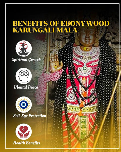 Original Karungali Mala 108 Beads – Ebony Wood | NISHU Superstores