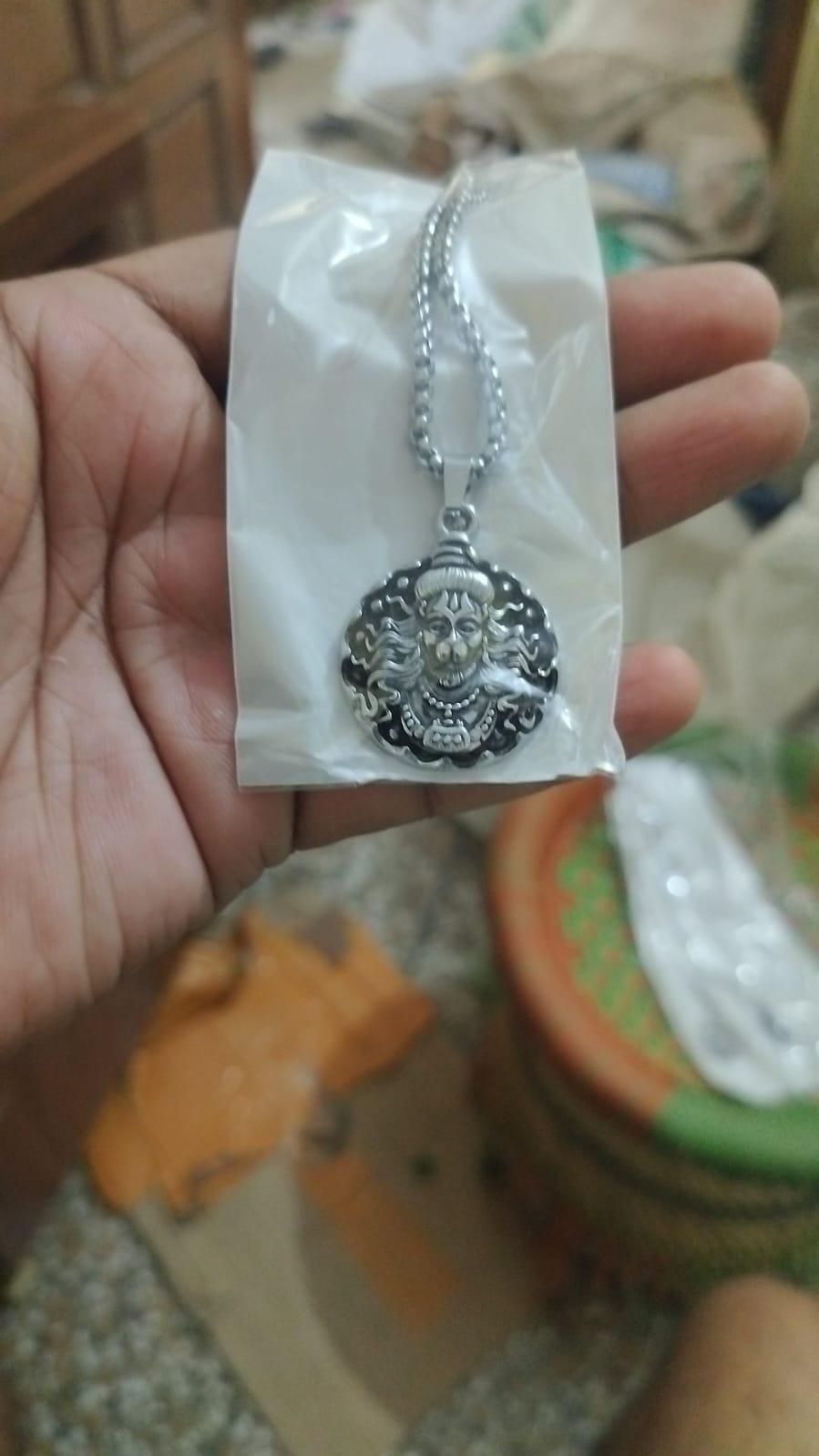 Hanuman Ji Pendant with Oxidized Silver Chain – Spiritual & Stylish Jewelry | NISHU Superstores