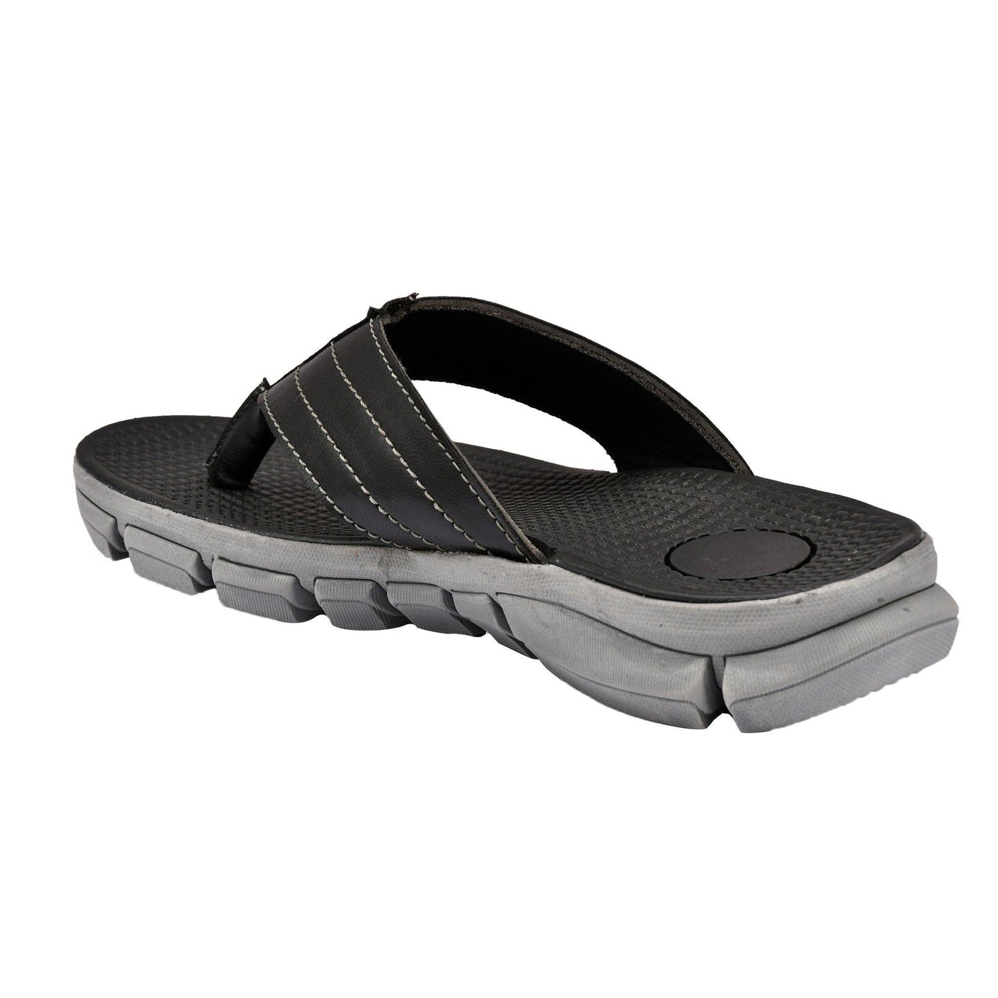 AM PM Genuine Leather Men's Slippers | Daily Wear Comfort & Style | NISHU Superstores