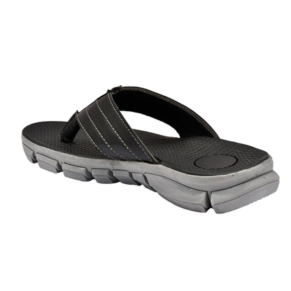 AM PM Genuine Leather Men's Slippers | Daily Wear Comfort & Style | NISHU Superstores