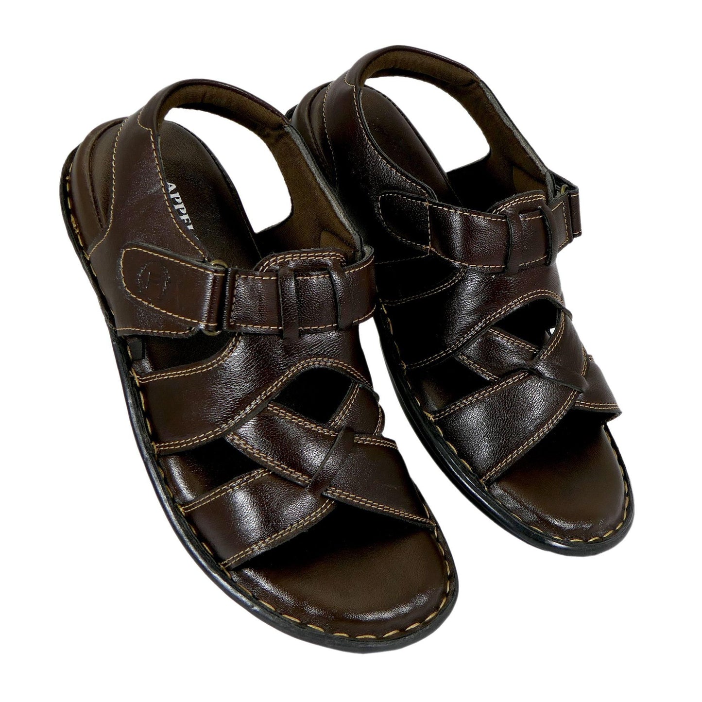 AM PM Men’s Daily Wear Leather Sandals – Comfort & Style Combined | NISHU Superstores