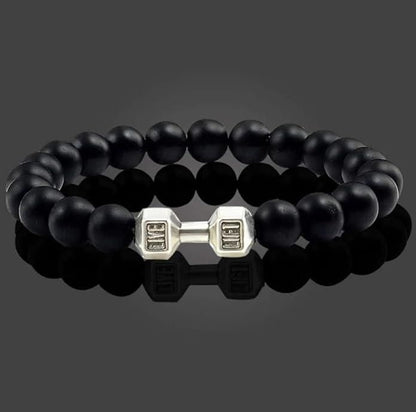 Black Matte Agate Onyx Beads Bracelet (Pack of 2) – Stylish Energy Stones | NISHU Superstores