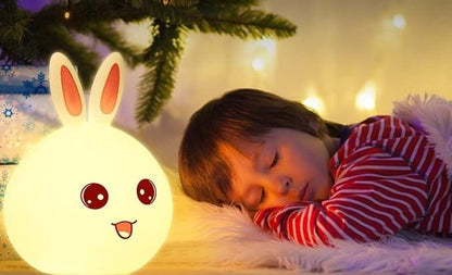 Silicone Bunny Touch Lamp – Cute Open Eye Night Light for Kids & Bedroom | NISHU Superstores