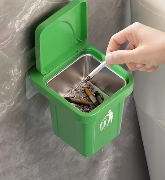Stainless Steel Mini Dustbin & Ashtray – Multipurpose Tabletop Container | NISHU Superstores