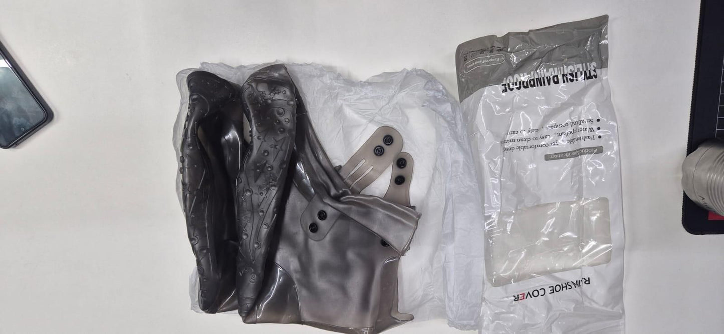 Waterproof Rain Shoe Covers – Secure Button Closure, Durable & Reusable | NISHU Superstores