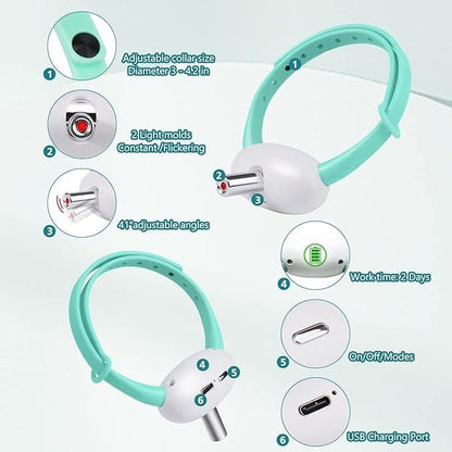 Pet Laser Collar Toy – Automatic Self-Teasing Laser Chase for Cats & Dogs | NISHU Superstores