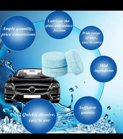 Car Windshield Glass Concentrated Washer Tablets (Pack of 20) – Easy & Effective Cleaning | NISHU Superstores