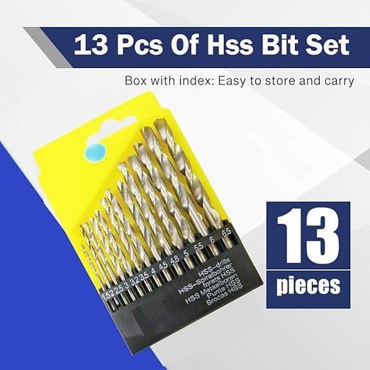 Drill Bit Set – 13-Piece High-Speed Steel Drill Bits | NISHU Superstores