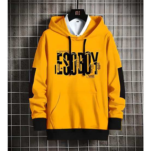 Fleece Printed Full Sleeves Men’s Hoodie – Warm & Stylish Winter Wear | NISHU Superstores
