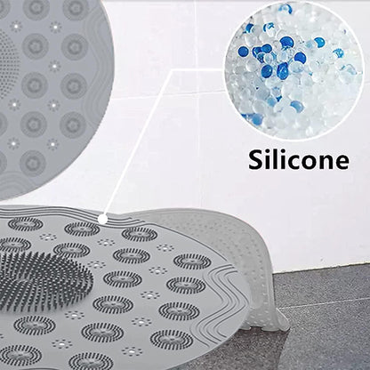 Shower Foot Scrubber & Massager Pad (Pack of 1) – Non-Slip, Dead Skin Remover with Suction Cups | NISHU Superstores