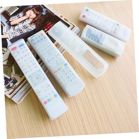 Transparent Silicone TV Remote Cover Dustproof (3 Pcs) – Protective & Anti-Slip | NISHU Superstores