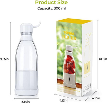 Portable Blender Juicer 400ml – Mini Wireless Smoothie & Juice Maker with 4 Blades | NISHU Superstores