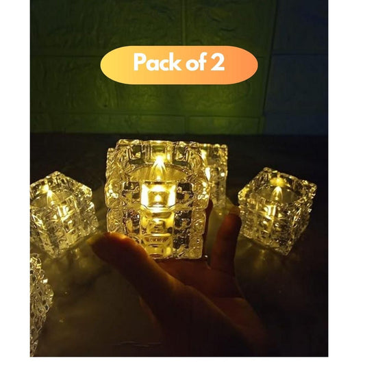 Flameless LED Diya – Pack of 2 Decorative Electric Diyas | NISHU Superstores