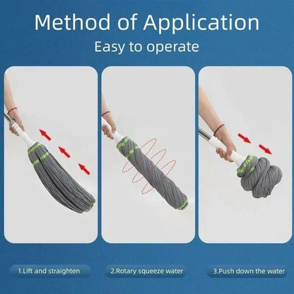 Easy Squeeze Twist Mop – Effortless Floor Cleaning with 360° Spin | NISHU Superstores