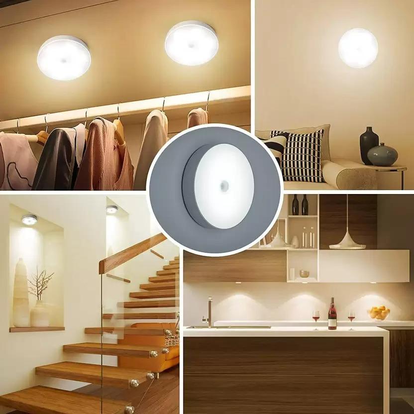 Motion Sensor LED Night Light – USB Rechargeable, Wireless & Self-Adhesive | NISHU Superstores