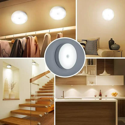 Motion Sensor LED Night Light – USB Rechargeable, Wireless & Self-Adhesive | NISHU Superstores