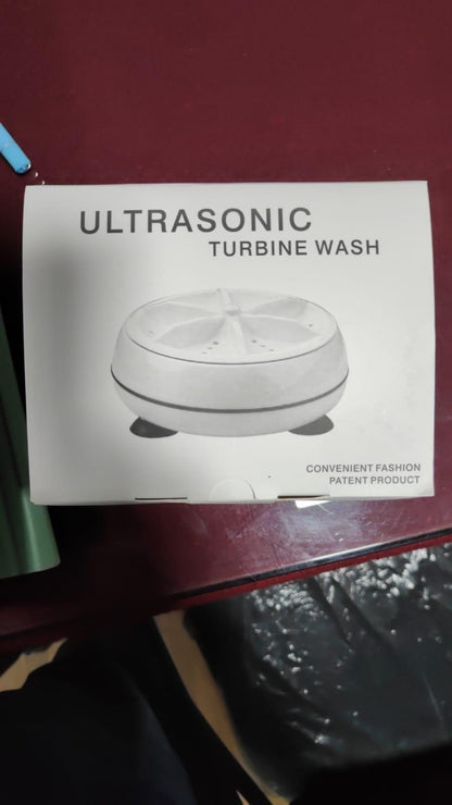 2-in-1 Mini Washing Machine – Portable Rotating Ultrasonic Turbine Washer | NISHU Superstores