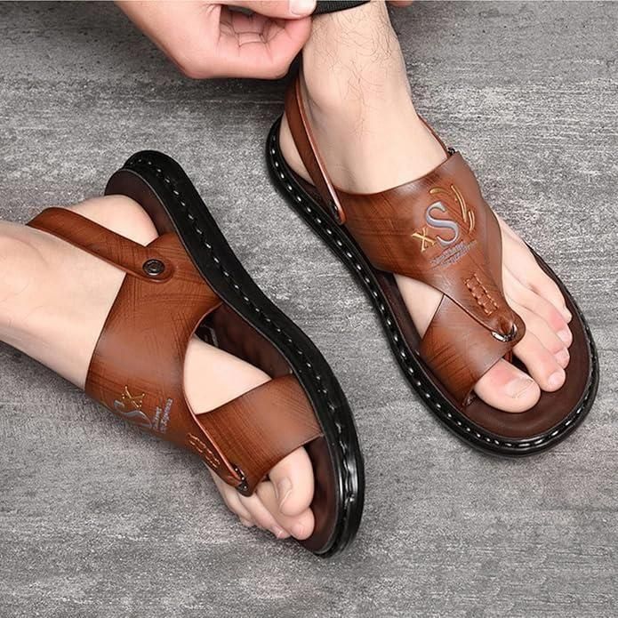 Men's Casual Synthetic Leather Sandals – Comfortable Everyday Footwear | NISHU Superstores