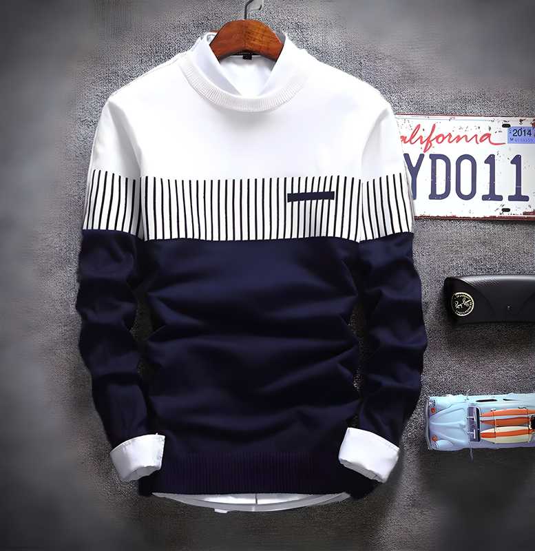 Cotton Blend Color Block Full Sleeves T-Shirts for Men | Stylish & Comfortable | NISHU Superstores