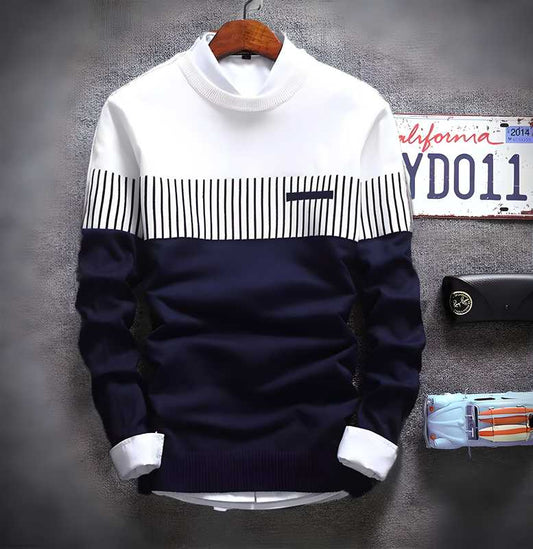 Cotton Blend Color Block Full Sleeves T-Shirts for Men | Stylish & Comfortable | NISHU Superstores